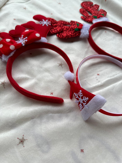 Yılbaşı Temalı Kar Tanesi Şapka Figürlü Taç