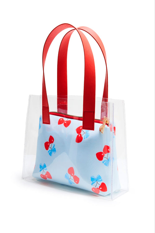 Amore Cherry Blossom Kız Çocuk Şeffaf Plaj Çantası