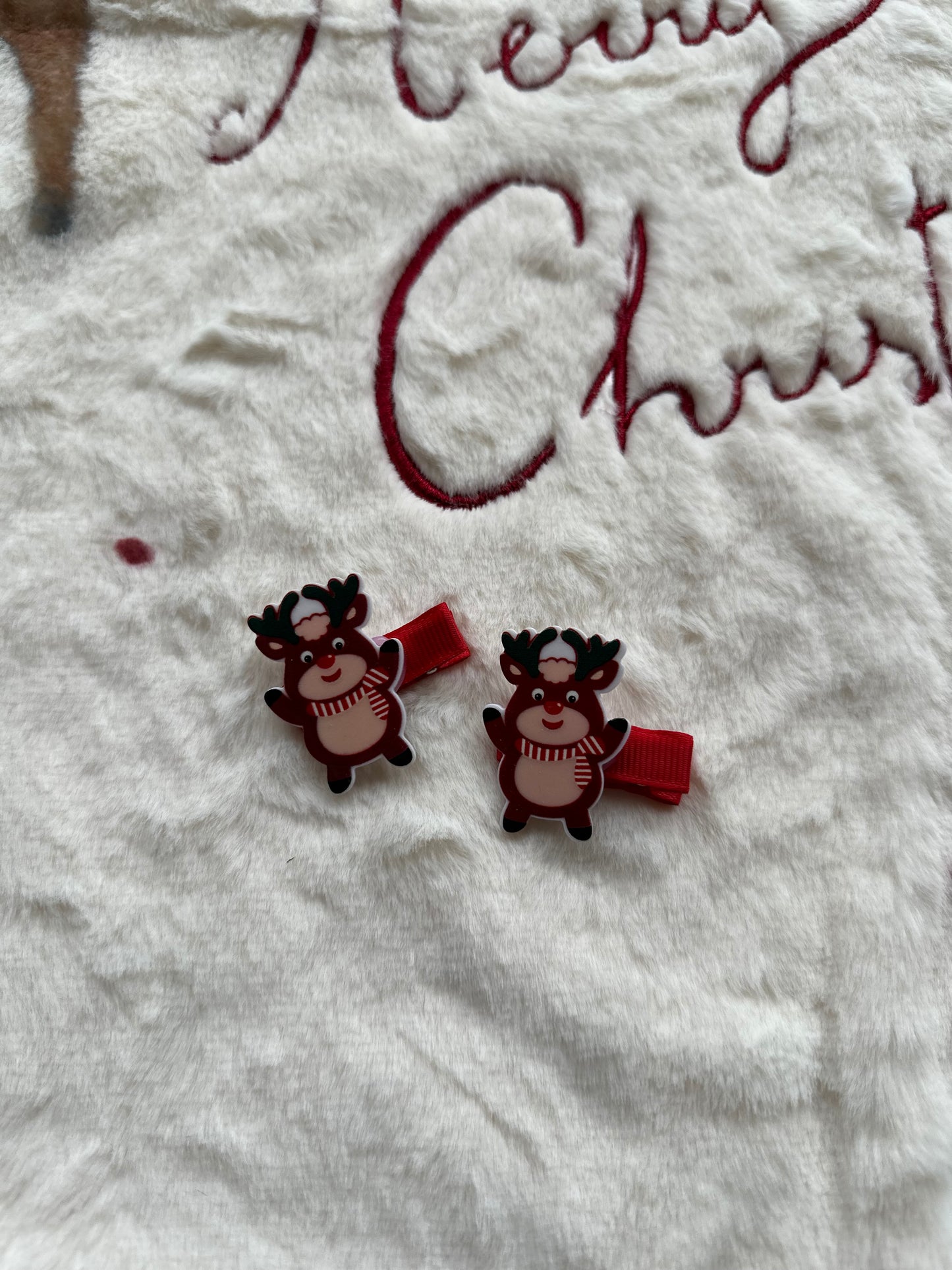 Yılbaşı Temalı Ren Geyikli 2’li Klips Toka