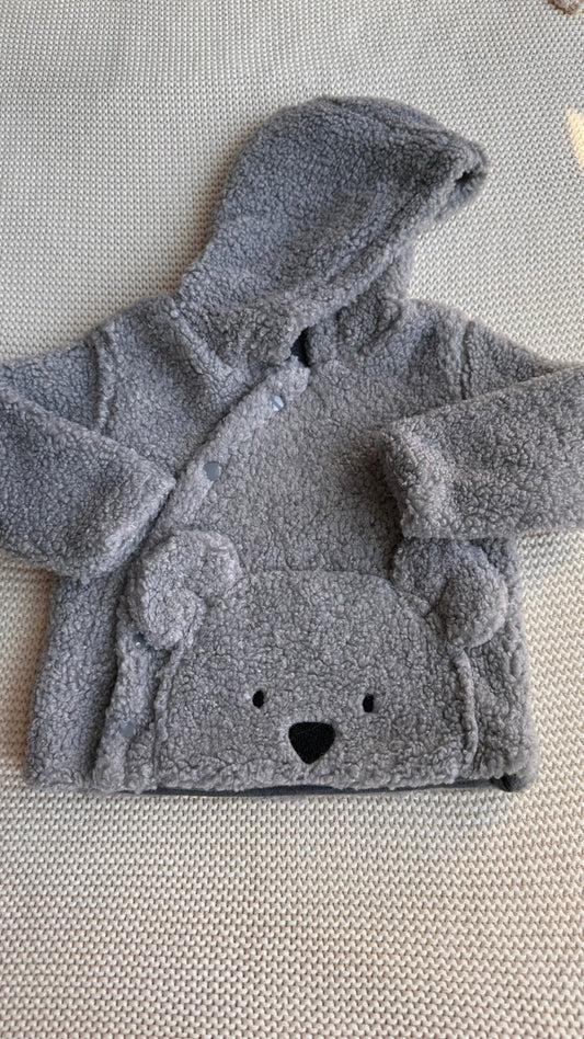 Gri Teddy Bear Pelüş Bebek Montu