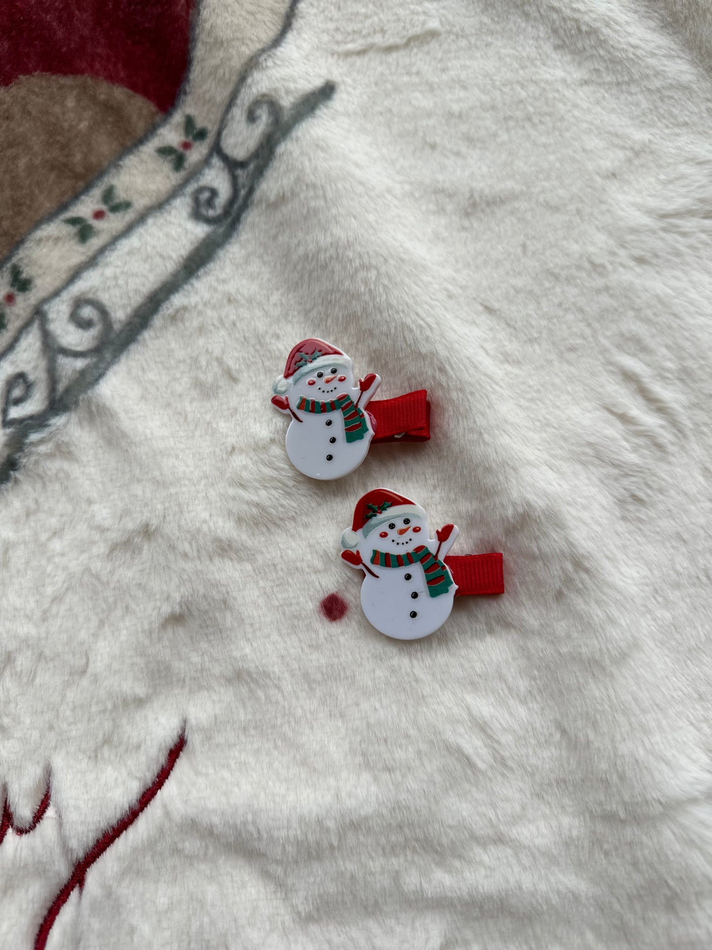 Yılbaşı Temalı Kardan Adamlı 2’li Klips Toka