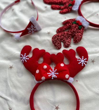 Yılbaşı Temalı Geyik Boynuz Figürlü Taç