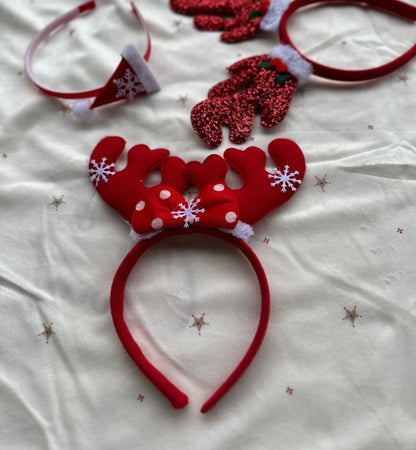 Yılbaşı Temalı Geyik Boynuz Figürlü Taç