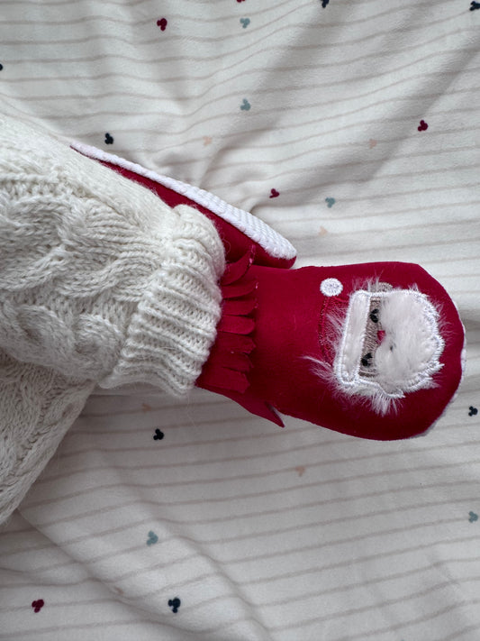 Yılbaşı Temalı Unisex Bebek Patik Ayakkabı