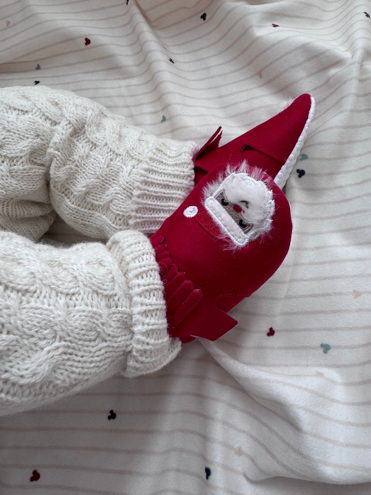 Yılbaşı Temalı Unisex Bebek Patik Ayakkabı