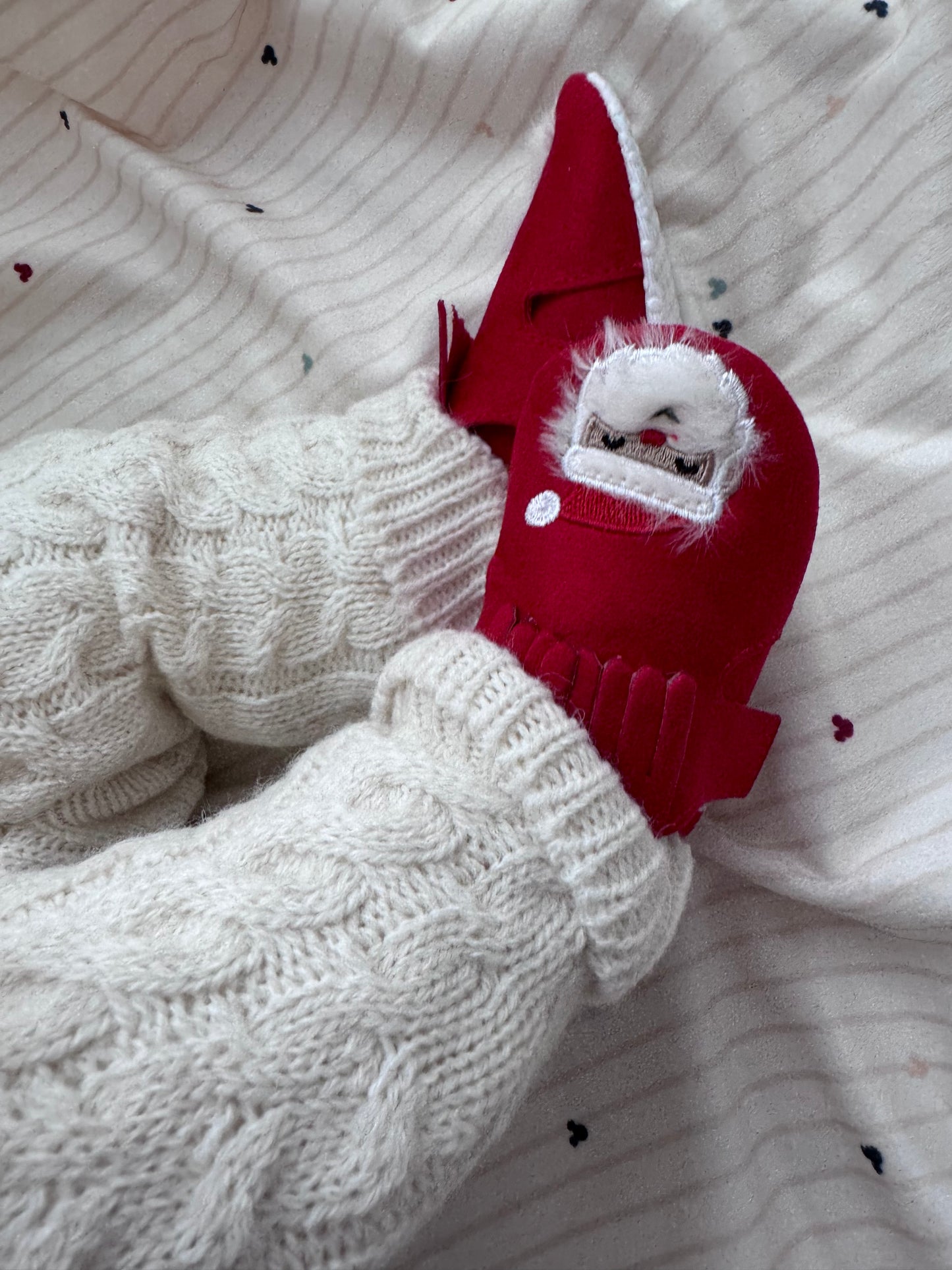 Yılbaşı Temalı Unisex Bebek Patik Ayakkabı