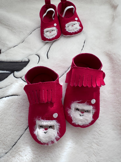Yılbaşı Temalı Unisex Bebek Patik Ayakkabı