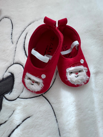 Yılbaşı Temalı Kız Bebek Patik Ayakkabı
