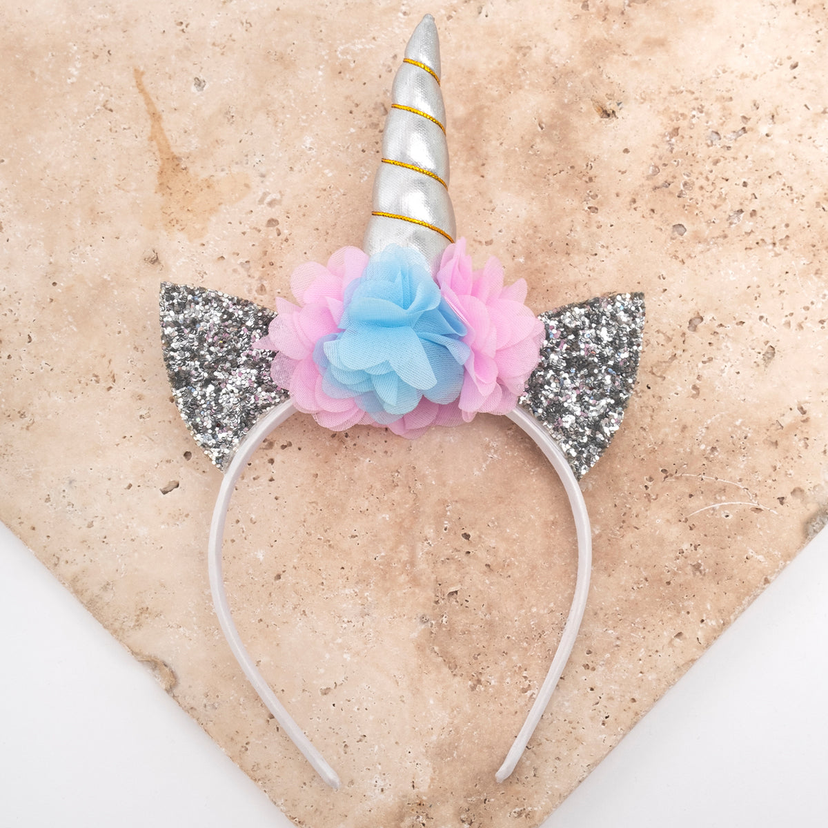 Kız Çocuk Unicorn Figürlü Taç